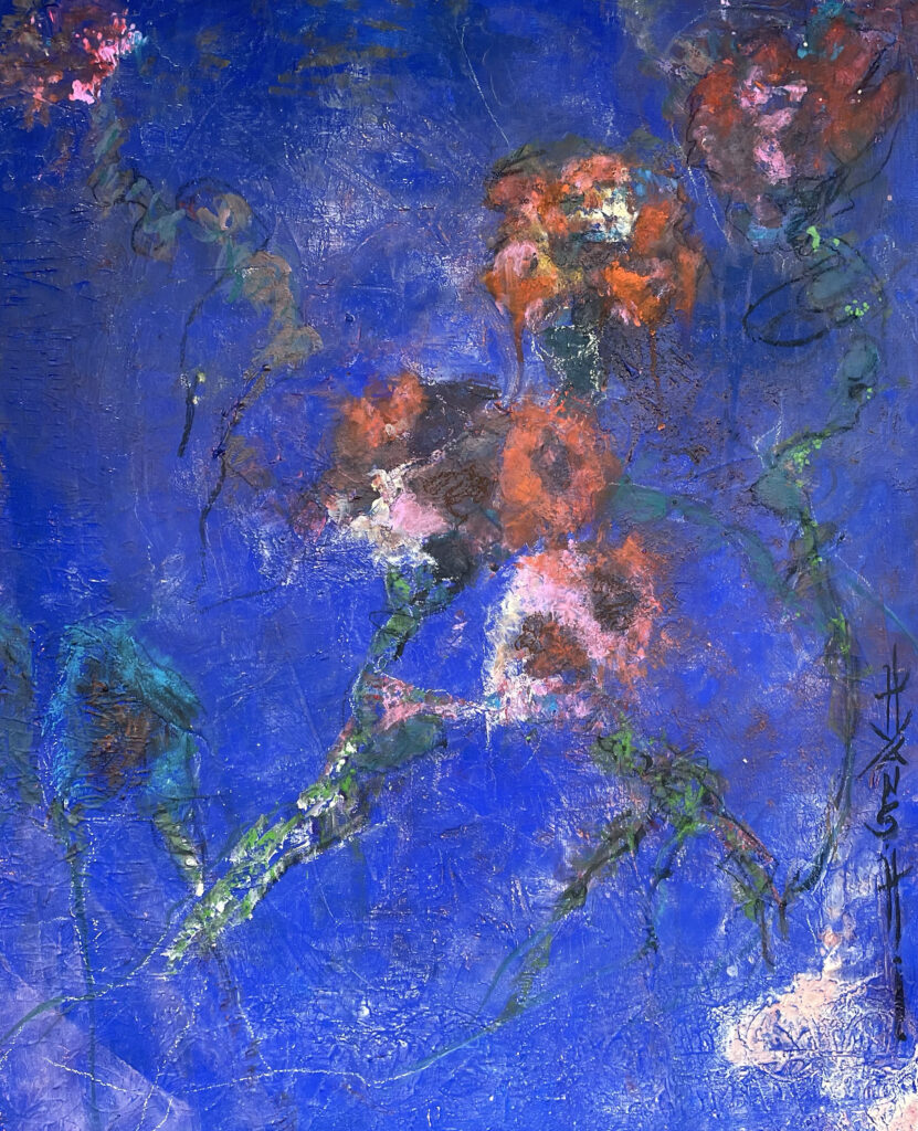 De fleurs en fleurs
Technique mixte
81 x 65 cm