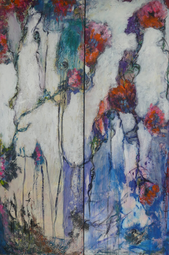 Le Printemps
Technique mixte
40 x 120 cm - Dyptique